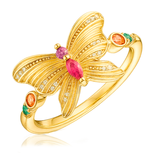 Anillo Flira Mariposa Oro