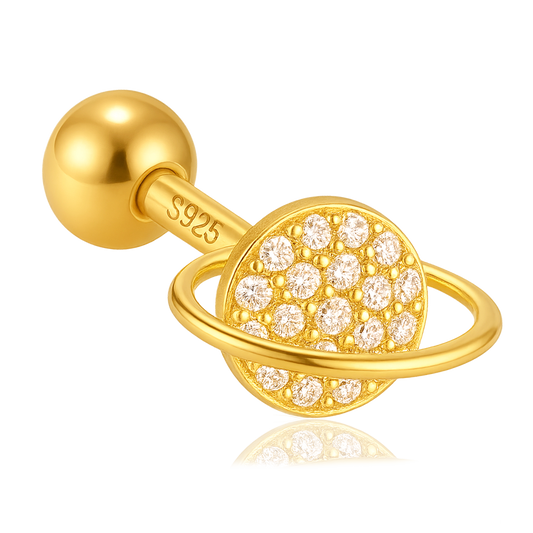 Pendiente Shiny Planet Oro