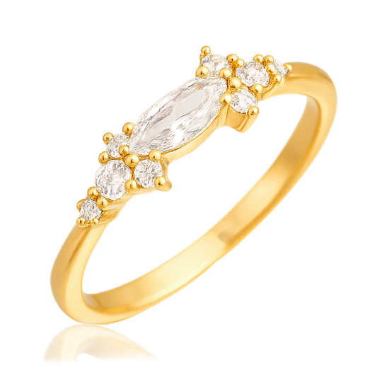 Anillo Cielo Blanco Oro