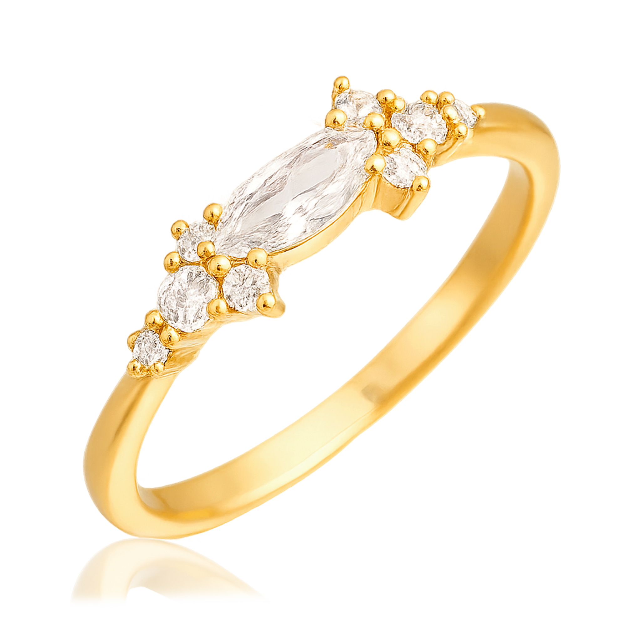 Anillo Cielo Blanco Oro