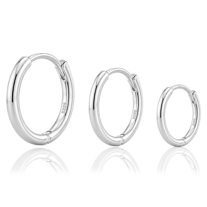 Cerchietto Mini Liscio Sottile Argento - 10mm, 8mm o 6mm