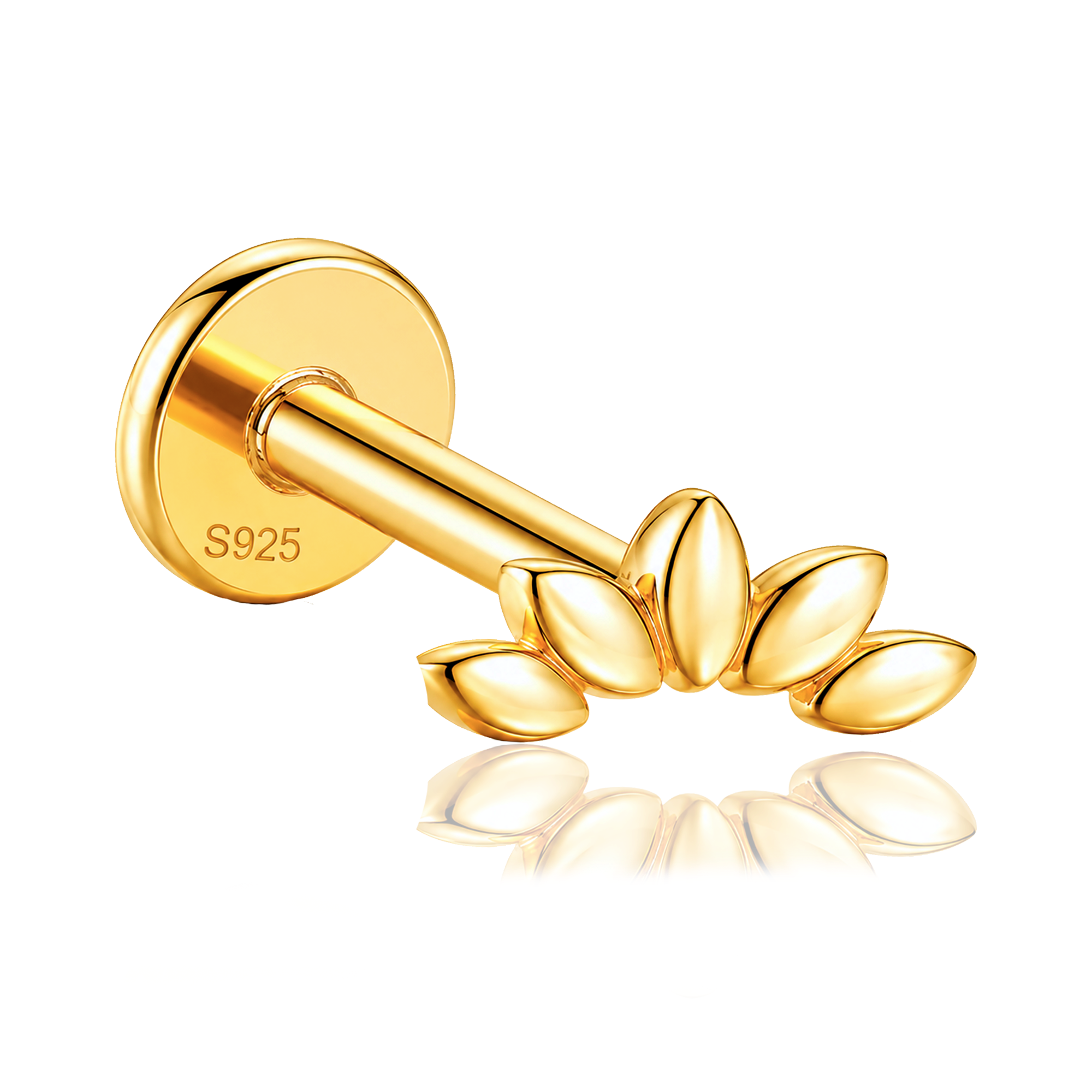 Orecchino Loto Oro