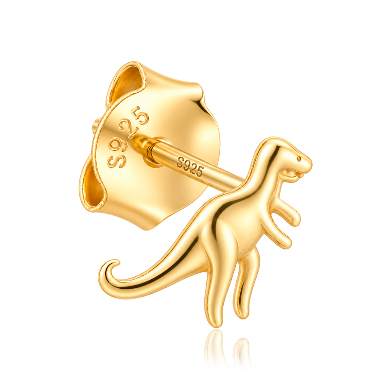 Pendiente Mini T-Rex Oro
