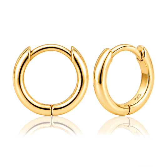 Orecchini minimalisti in oro - 7mm