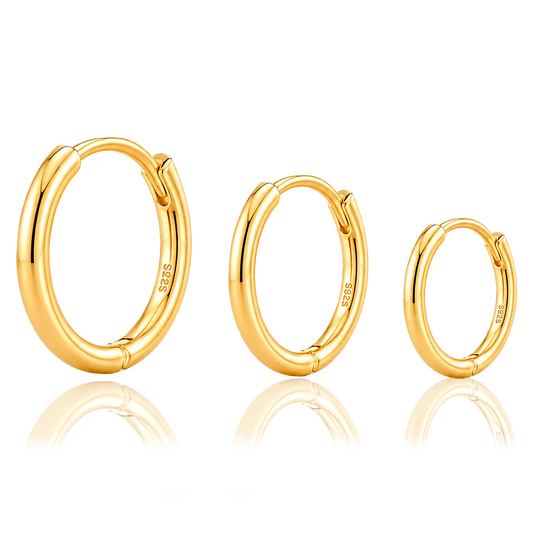 Aro Mini Liso Finito Oro - 10mm, 8mm o 6mm