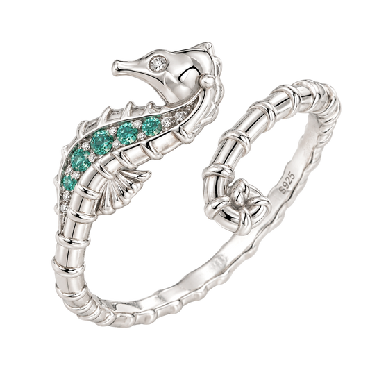 Anello Cavalluccio Marino Argento