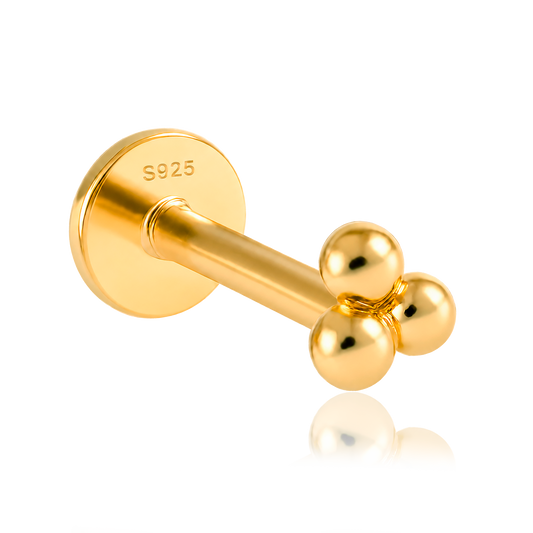 Pendiente Tres Bolitas Oro