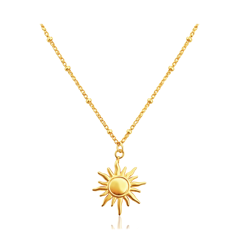 Collar Mini Sun Bolitas Oro
