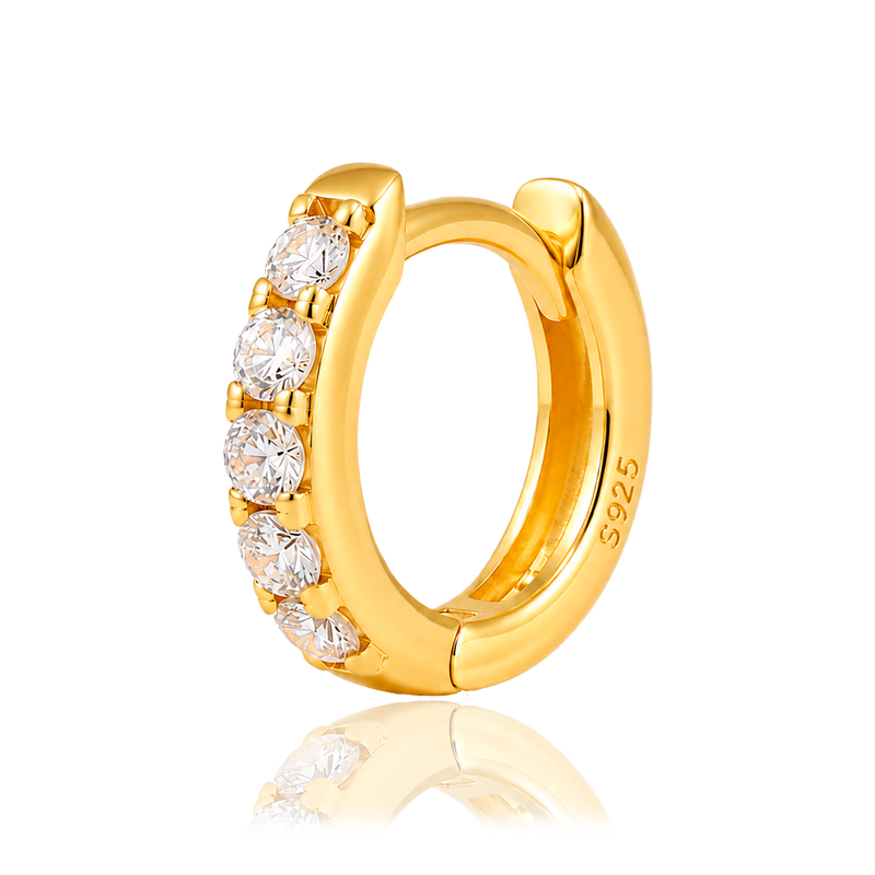 Aro Mini Blanco Oro - 5mm