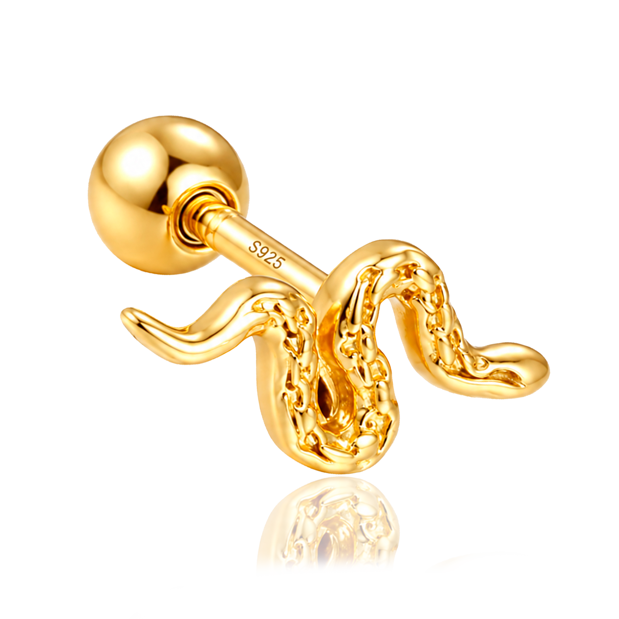 Orecchino Mini Snaky Oro