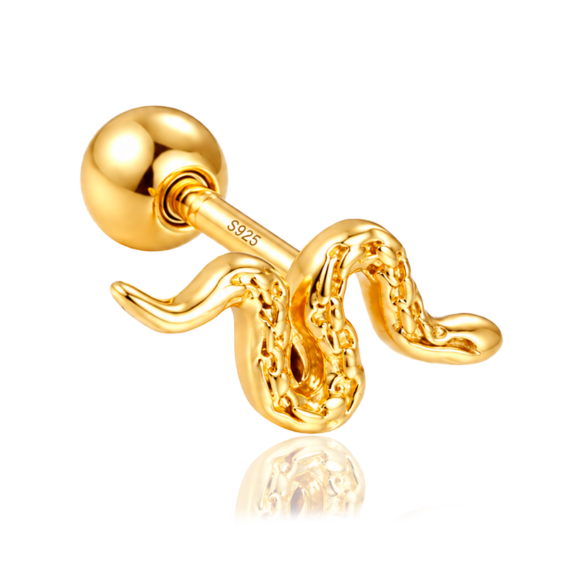 Gold Mini Snaky Earring