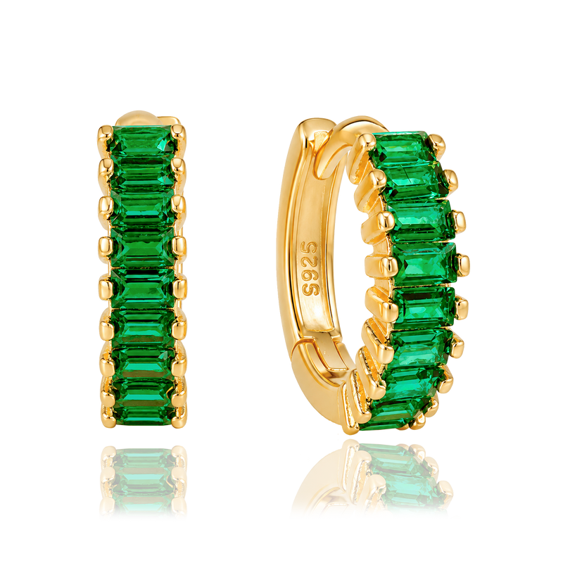 Double Gold Hoops