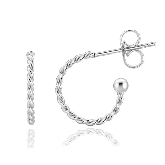 Orecchini Mini Curly Argento