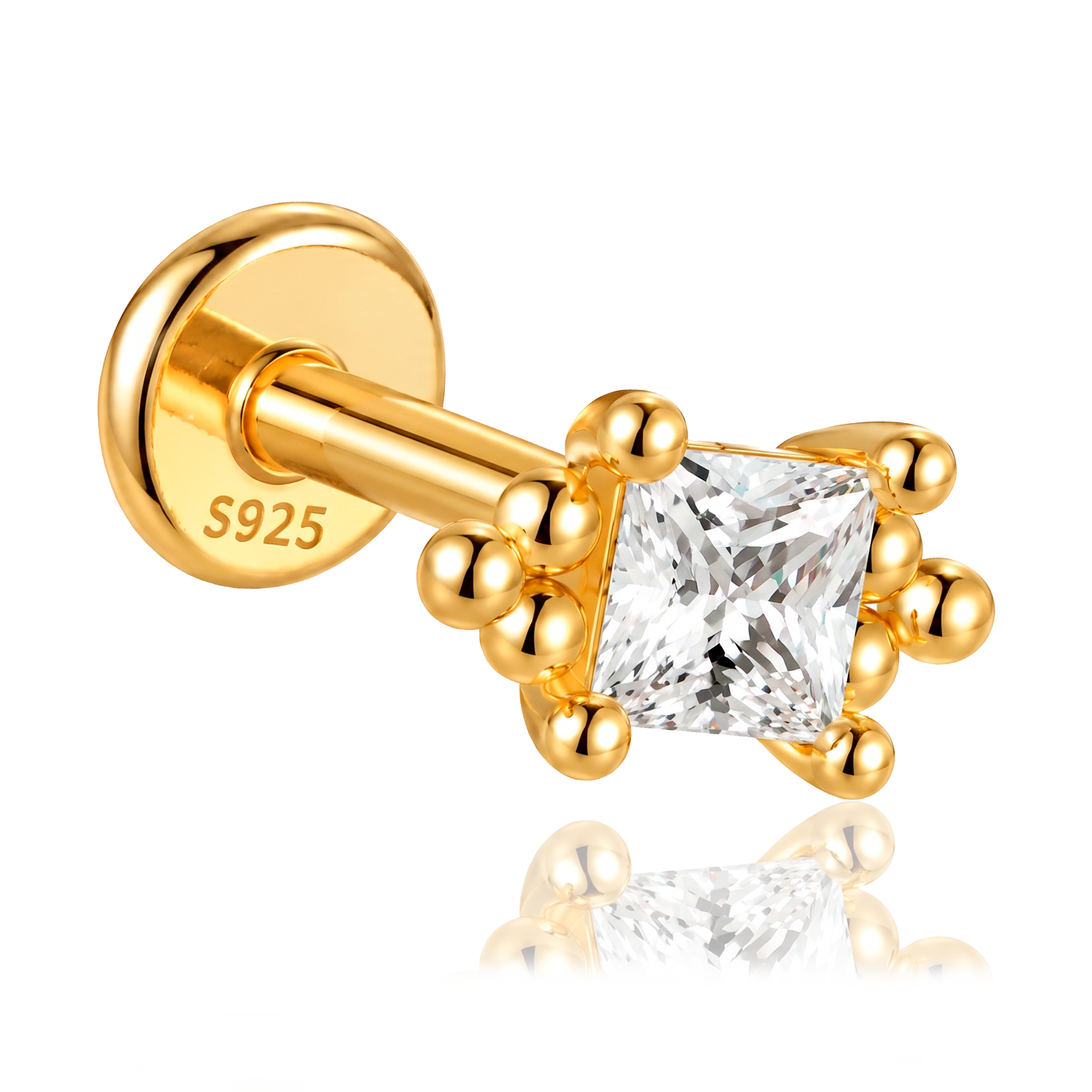Pendiente Glow Square Oro