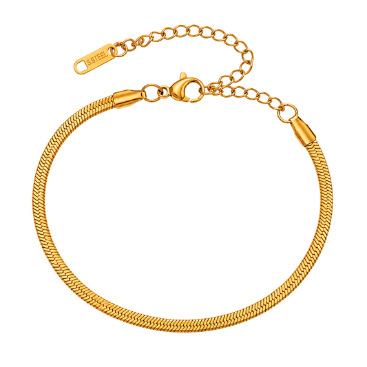 Tobillera Cadena de Serpiente Oro
