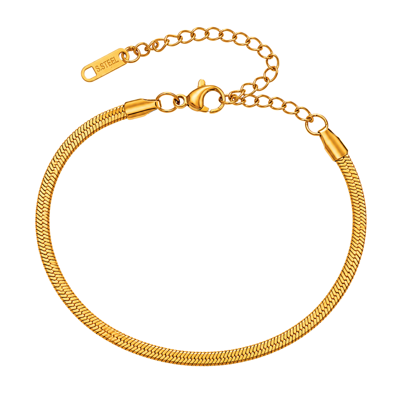 Tobillera Cadena de Serpiente Oro