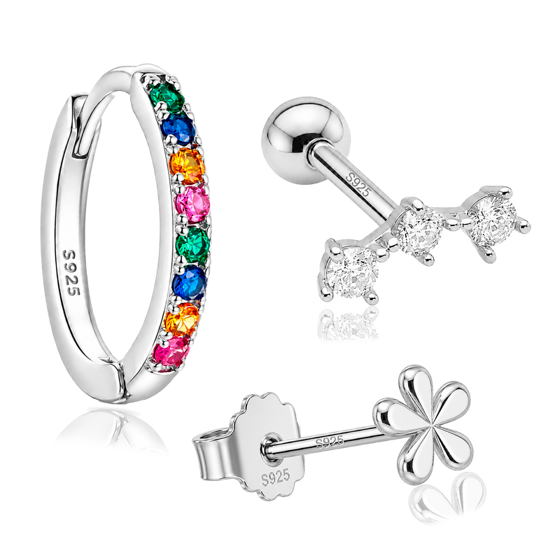 Set Iris Bloom Plata