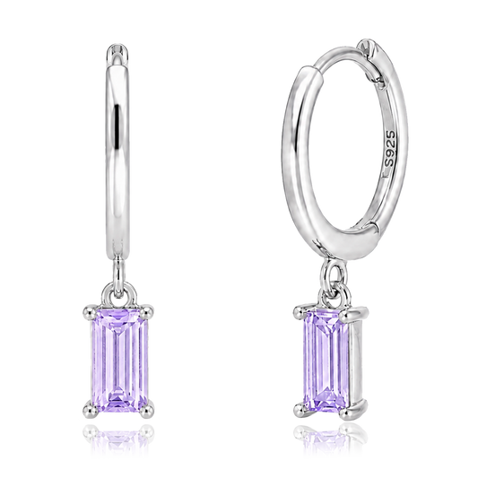 Aros Phoebe Lila Plata