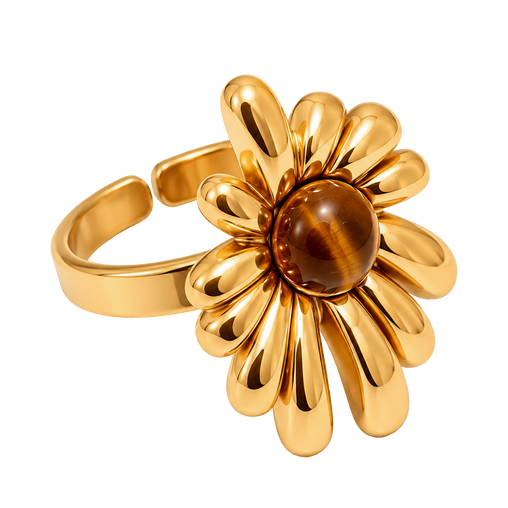 Anillo Tiger Bloom Oro