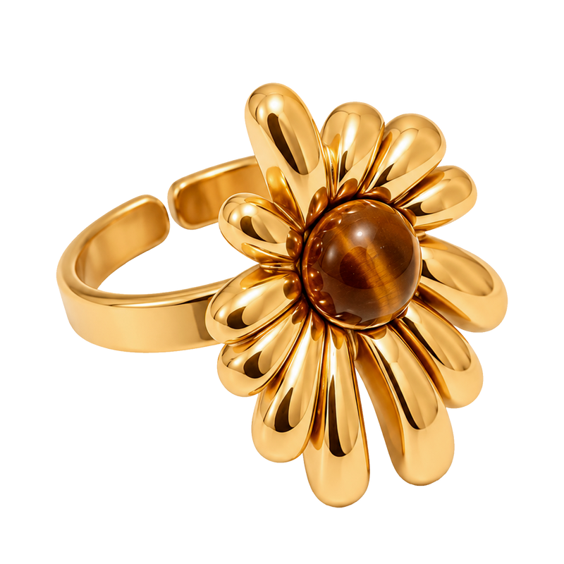 Anillo Tiger Bloom Oro