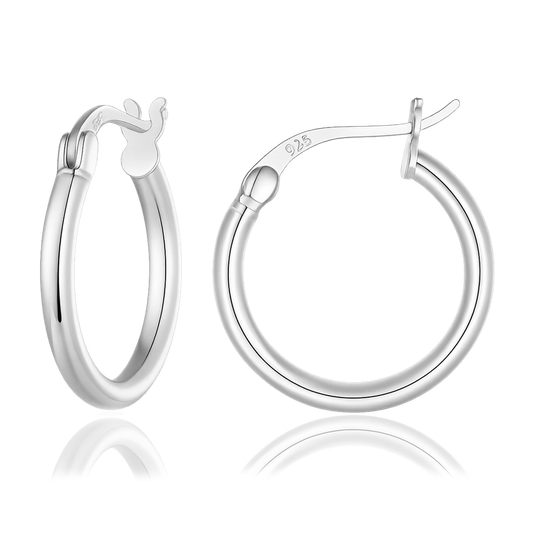 Aros Lua Plata - 22mm