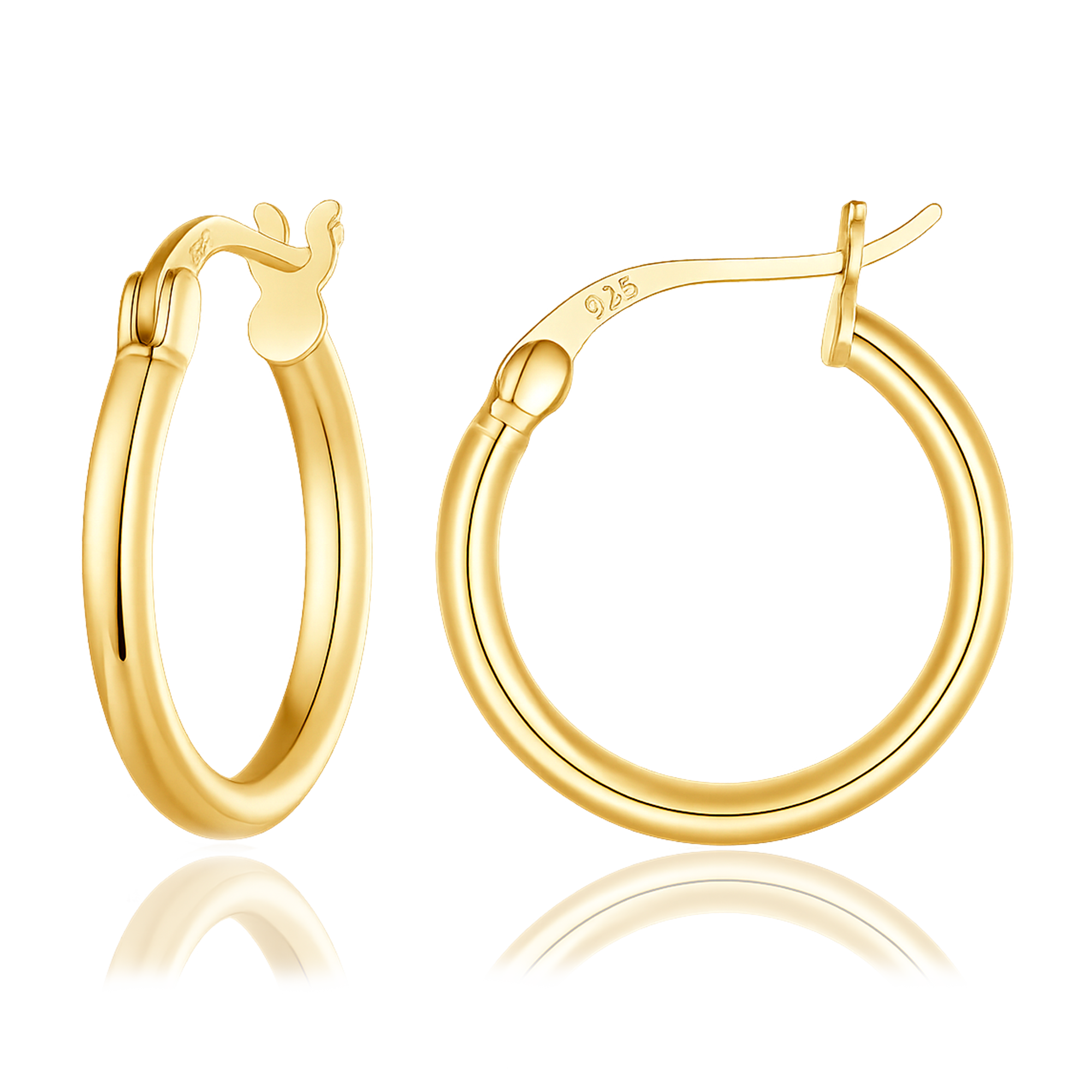 Lua Gold Hoops 22mm 