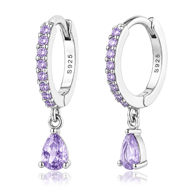 Aros Ayla Lila Plata