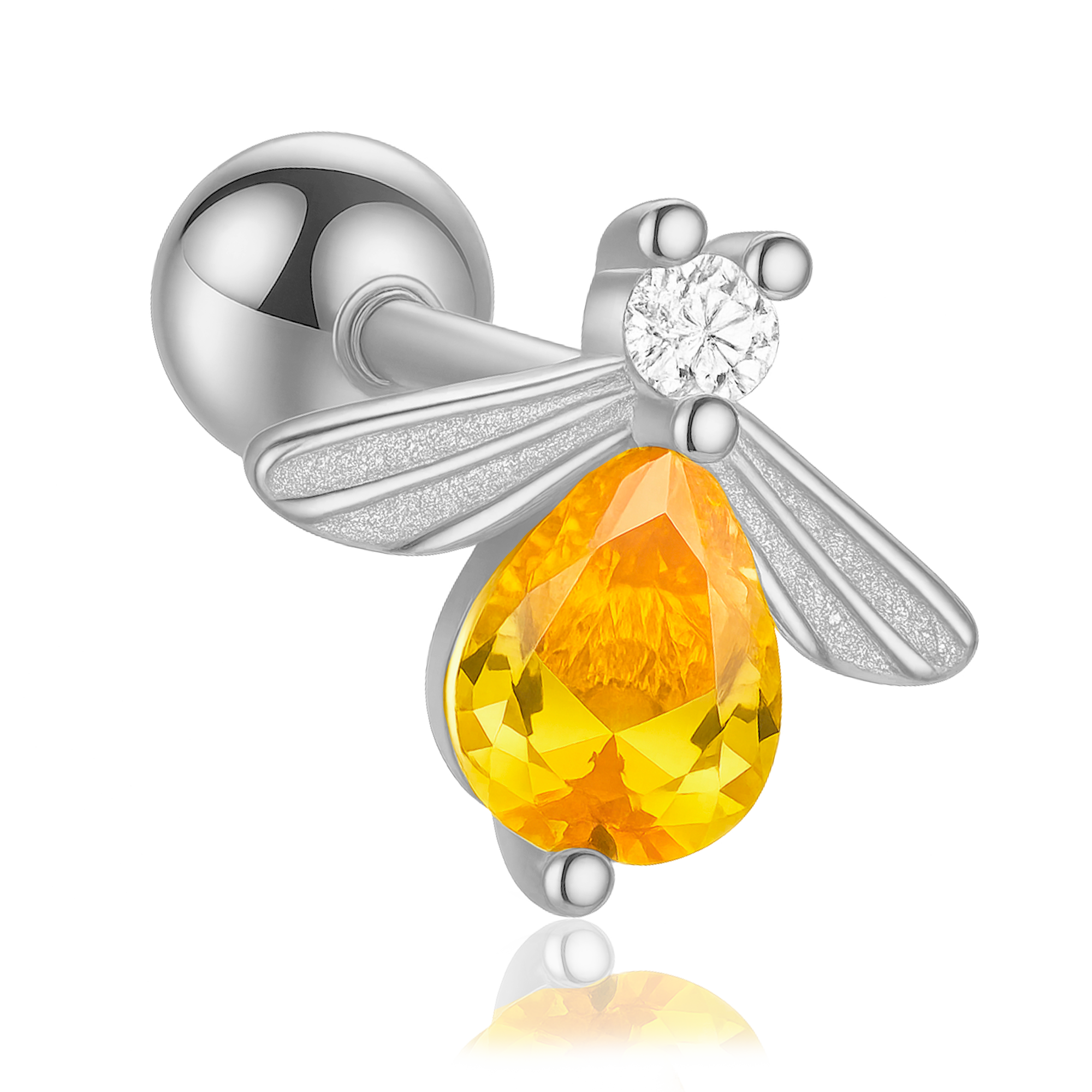 Pendiente Luciérnaga Plata