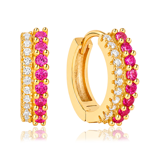 Aros Mava Rosa Oro