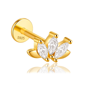 Pendiente Shiny Loto Oro