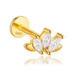 Pendiente Shiny Loto Oro
