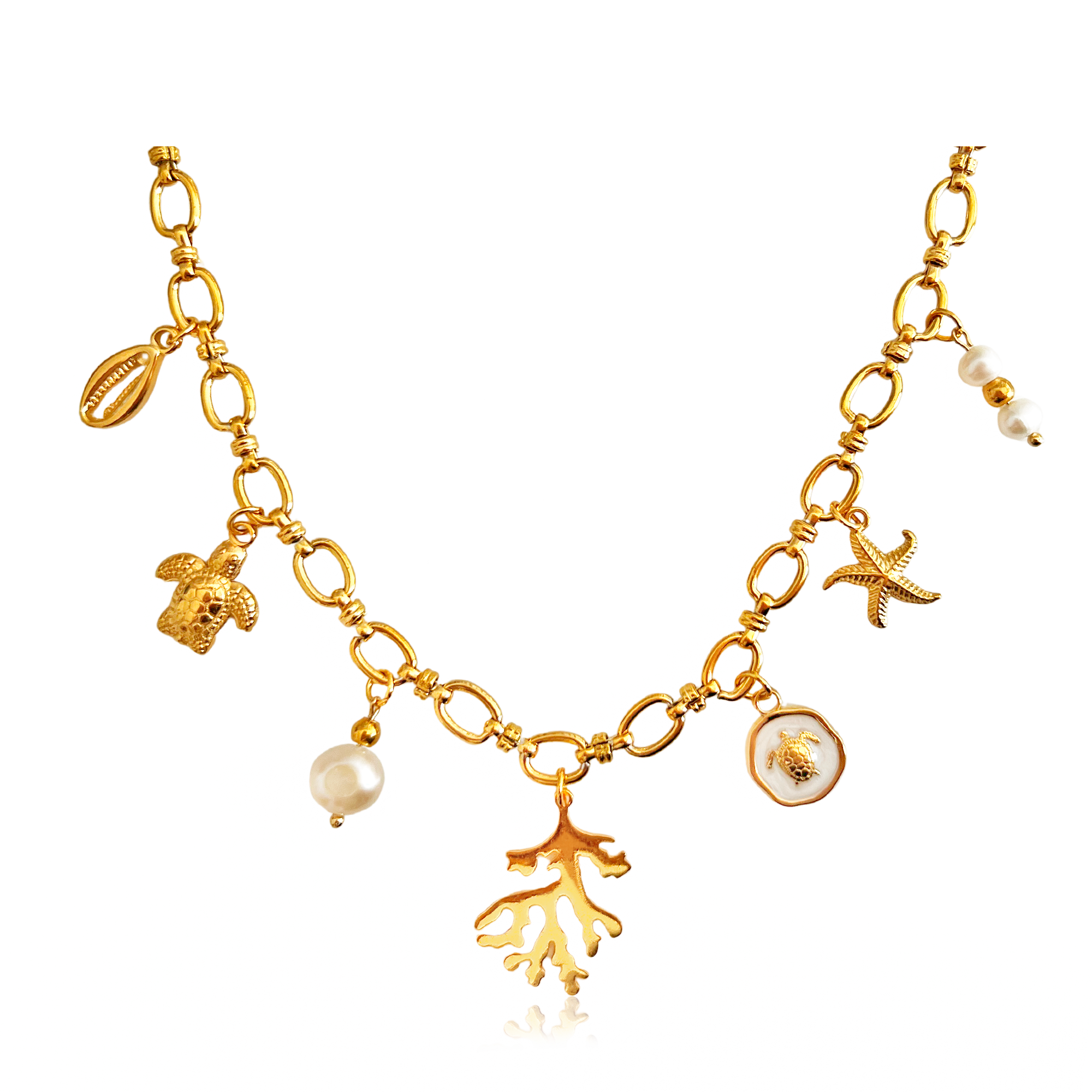 Collar Fondo del Mar Oro