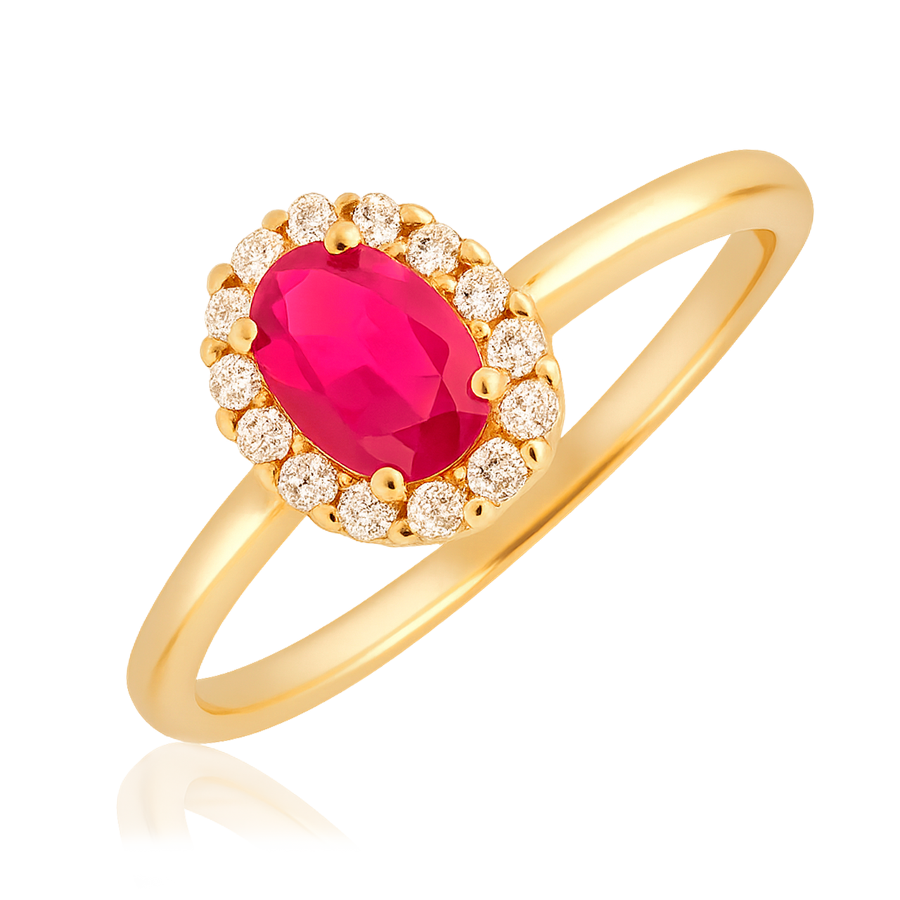 Pink Oval Ring 