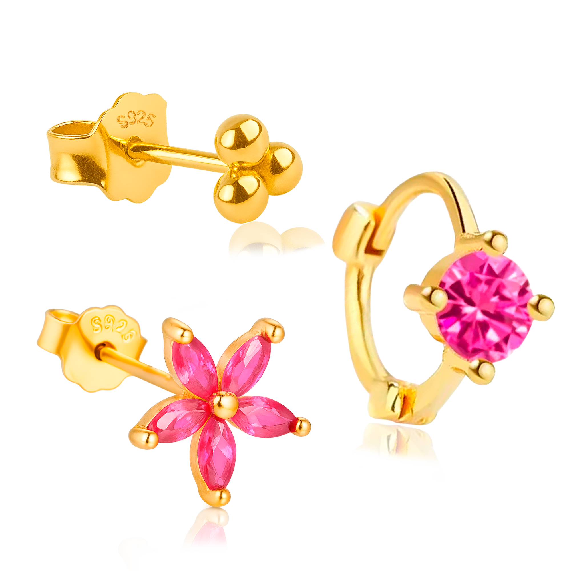 Set Shiny Fucsia Oro