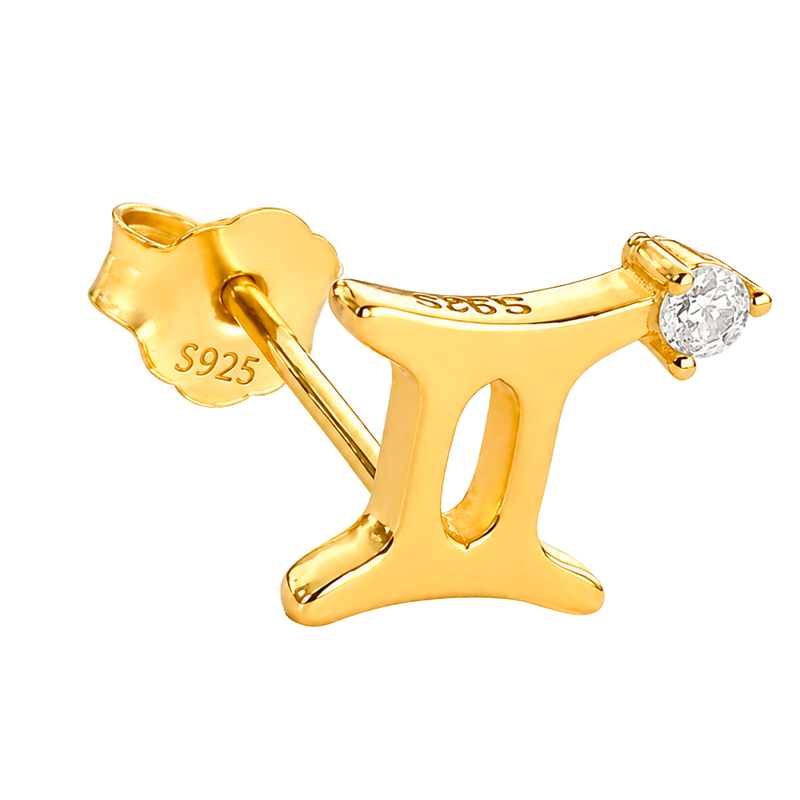Gold Eyelashes Earring