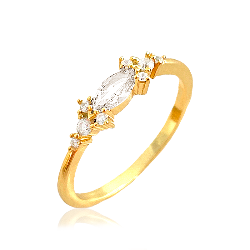 Anillo Cielo Blanco Oro