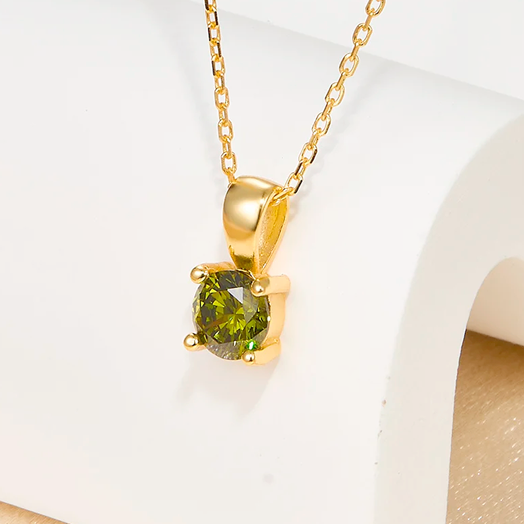 Green Dot Necklace 
