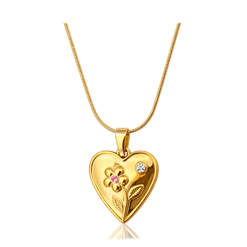 Collar Heart Bloom Oro
