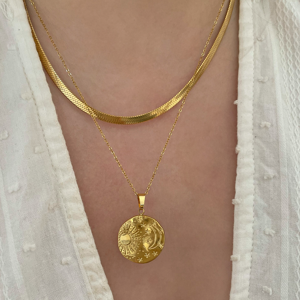 Gold Sun Necklace