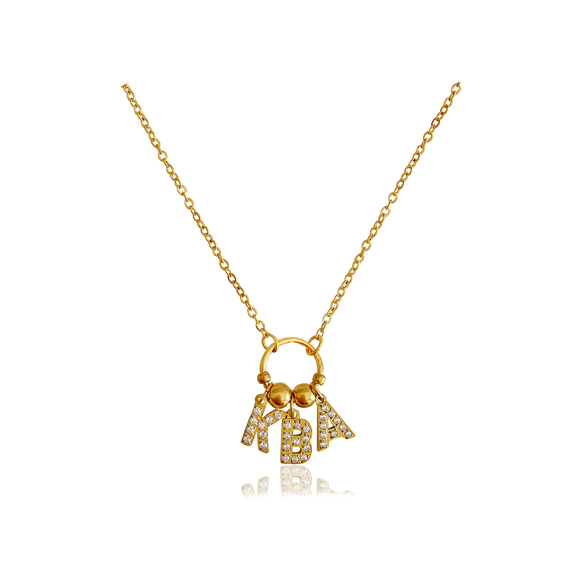 Collar Círculo Personalizado Oro