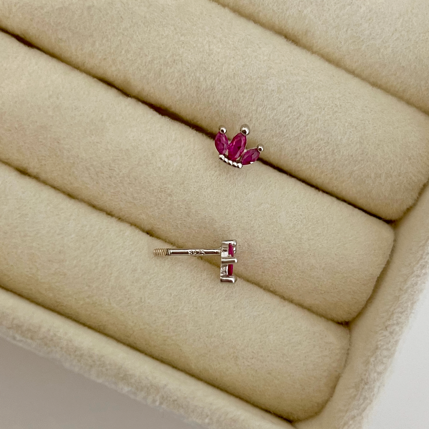Pink Tulip Earring