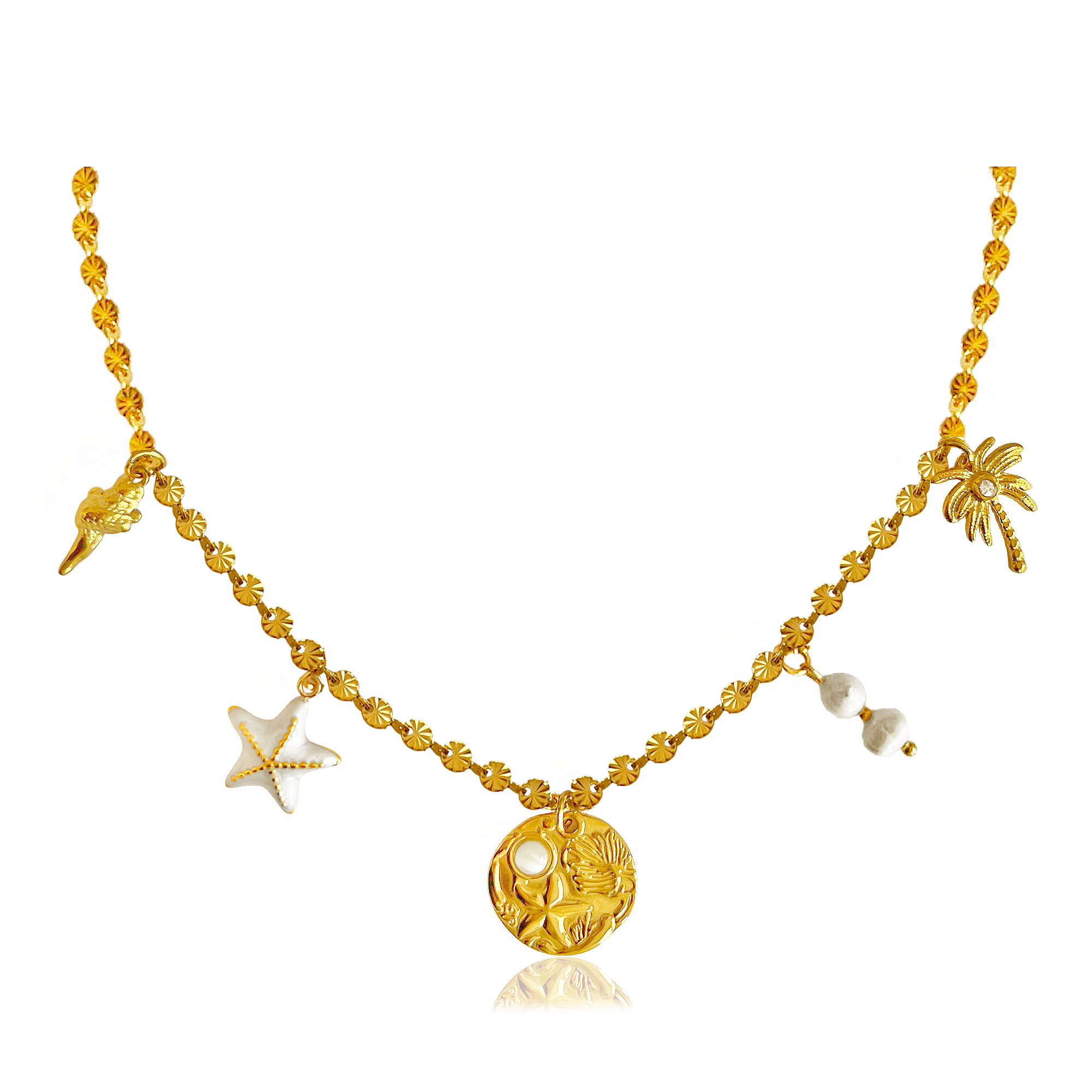 Gold Sun Necklace