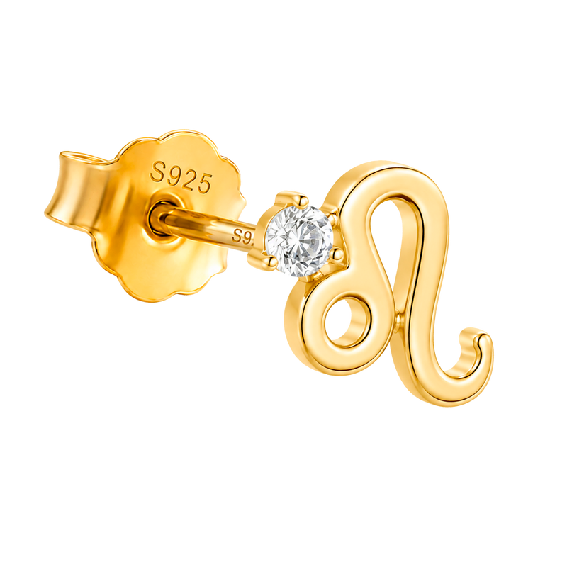 Gold Eyelashes Earring