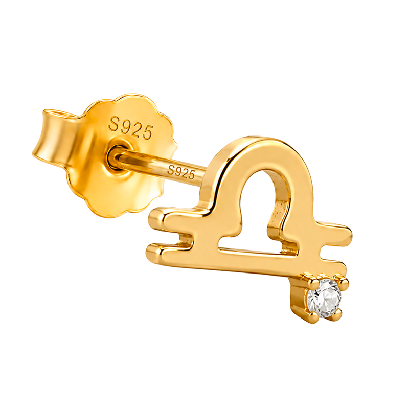 Gold Eyelashes Earring