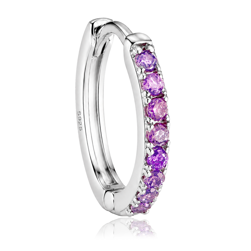 Anello Bianco Argento - 9mm