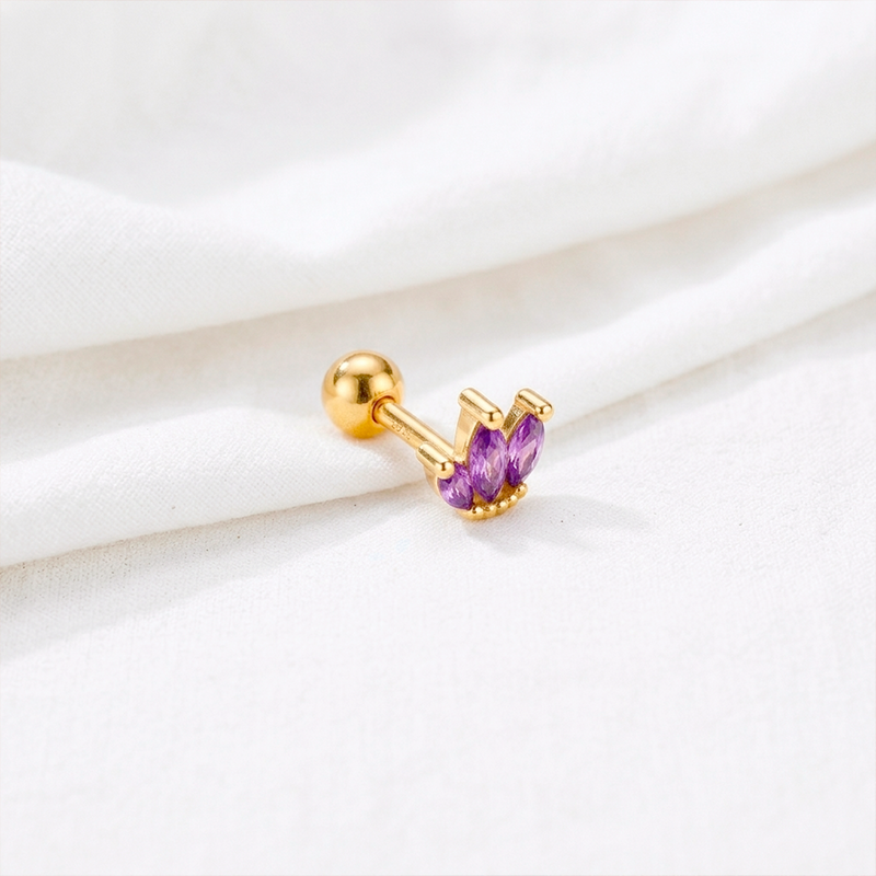 Lilac Tulip Earring