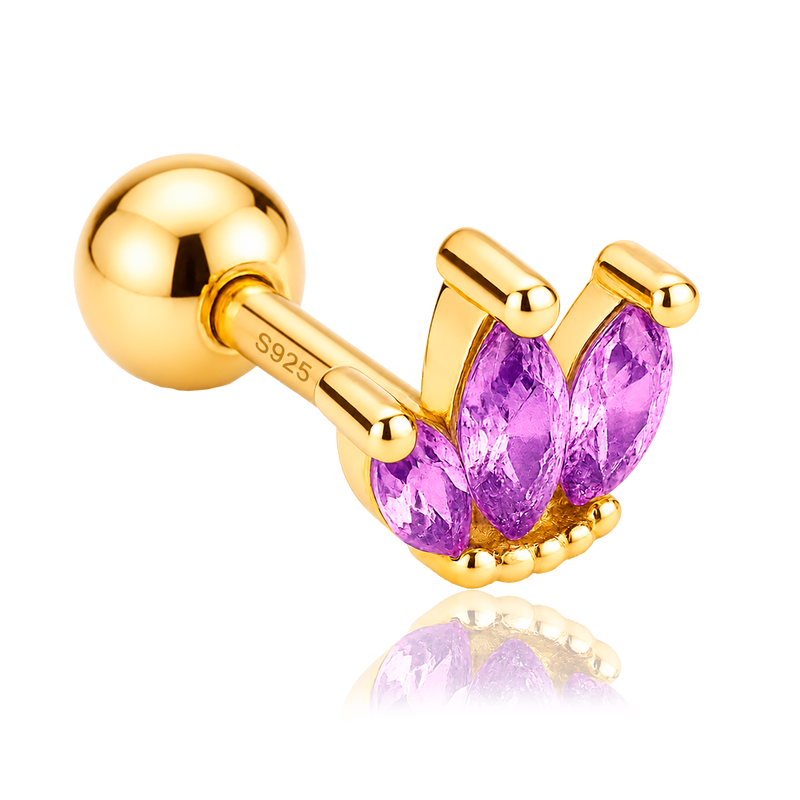 Lilac Tulip Earring