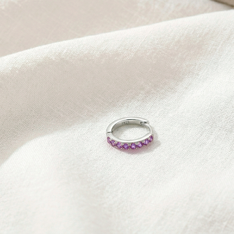 Anello Bianco Argento - 9mm