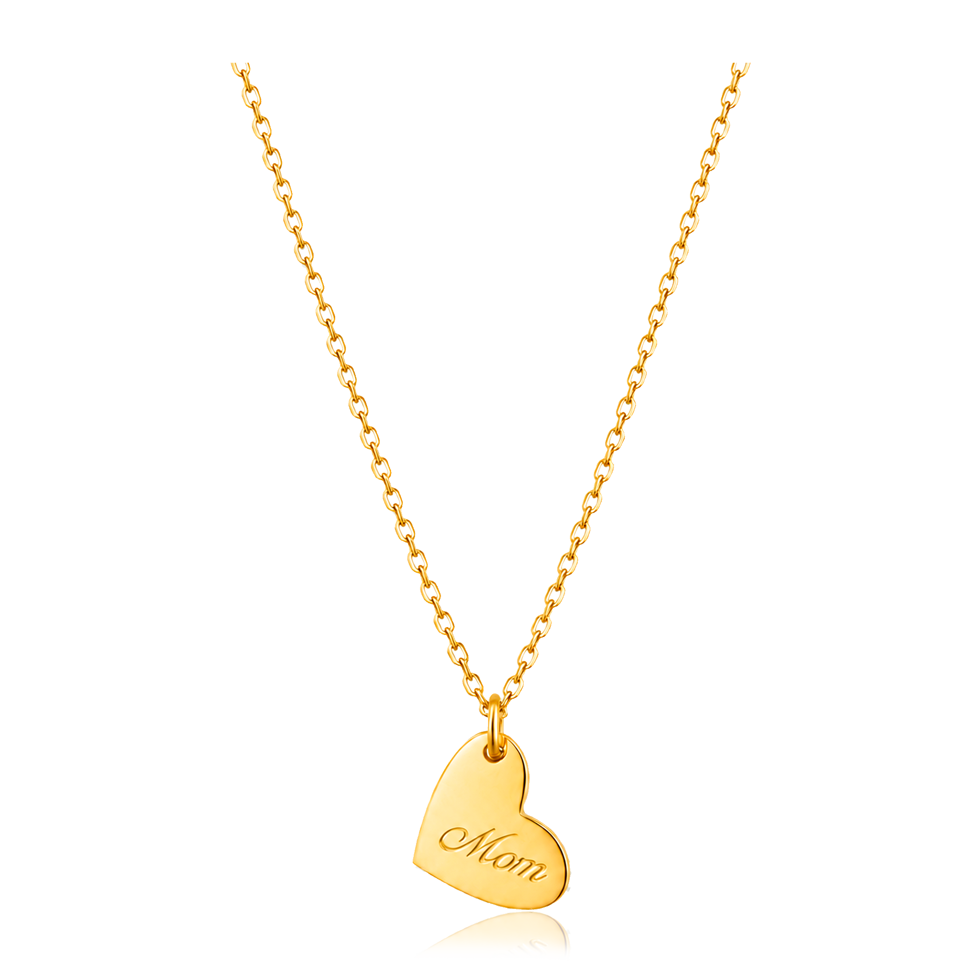 Collana 3D Mini Cuore Oro