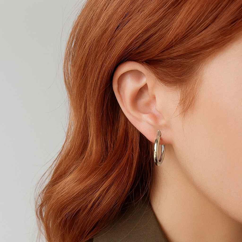 Silver Lua Hoops 22mm 